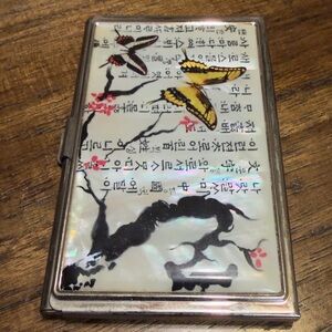 Elegant Butterfly Design Card Holder